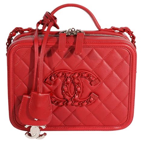 chanel red vanity case bag|vanity chanel bag price.